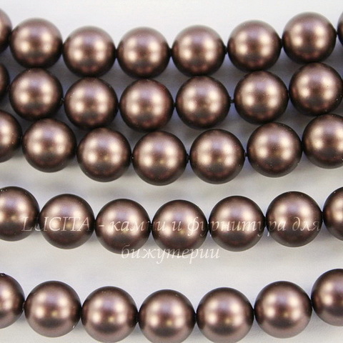 5810 Хрустальный жемчуг Сваровски Crystal Velvet Brown круглый 12 мм