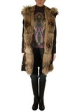 Пальто меховое двухслойное ETRO