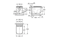 Унитаз подвесной с сиденьем, альпин-белый Grohe BauEdge Ceramic 106740SH00