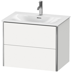 Duravit XSquare XS432302222 Тумба подвесная под раковину # 234473, 2 яшика, 560x710x478мм, цвет White High Gloss фото