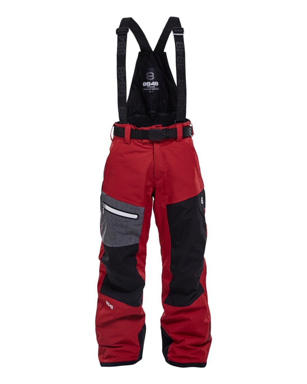 Горнолыжные брюки детские 8848 Altitude Defender красные