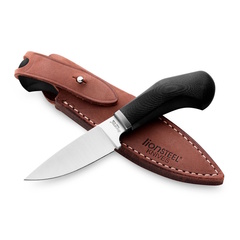 Фото Нож с фиксированным клинком LionSteel Willy, сталь М390, рукоять G10, черный