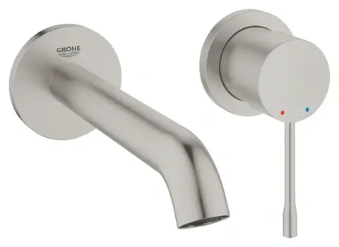 Внешняя часть смесителя для раковины GROHE Essence скрытого монтажа, на 2 отверстия, M-Size, суперсталь (29192DC1)
