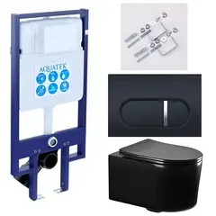 Aquatek Мия SET AQUATEK МИЯ-MB-045 4В1 Инсталляция с унитазом и клавишей фото
