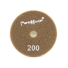 Круг алмазный гибкий шлифовальный АГШК / ЧЕРЕПАШКА, 100 мм, № 200, влажная шлифовка (РемоКолор) 74-4-020