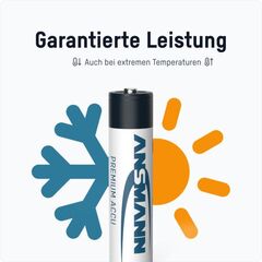 Аккумулятор ААА/NiMH ANSMANN 1.2V 1100mAh - 1шт