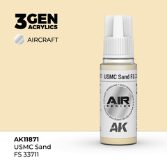 Акриловая краска AK Interactive USMC Sand FS 33711 3GEN AIR, 18мл