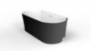 BelBagno BB409-1500-800 Отдельностоящая акриловая ванна в комплекте со сливом-переливом, цвет: белый
