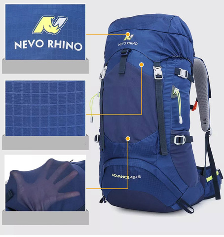 Картинка рюкзак туристический Nevo Rhino 8814-nw Blue - 6