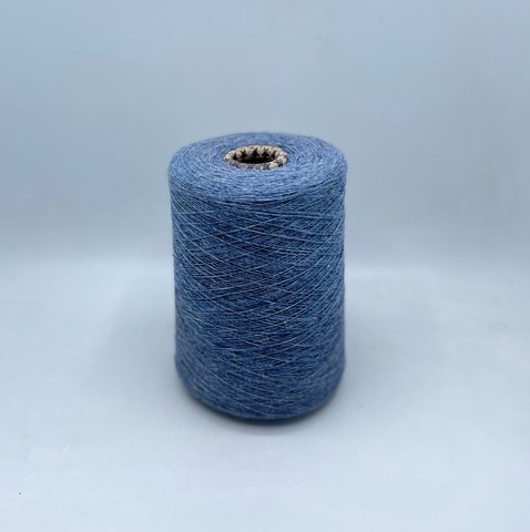 Бобинная пряжа (пр.Италия),1500м/100гр, 80% шерсть, 20% полиамид , цвет- Серо-синий,твидовый арт.31194