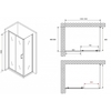 Abber Schwarzer Diamant AG30150B5-S50B5 Душевой уголок, 150x50x190, цвет: чёрный