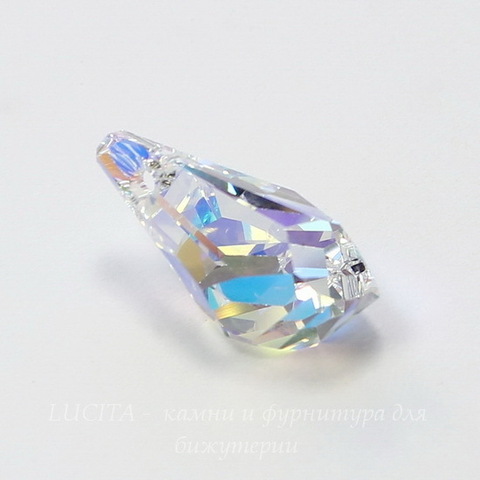 6015 Подвеска Сваровски Polygon Drop Crystal AB (17 мм) ()