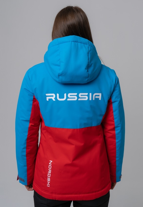 Nordski Montana утепленный лыжный костюм женский blue-red - 3