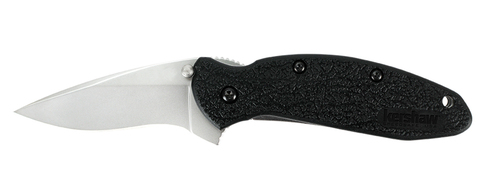 Складной нож Kershaw 1620 Scallion, чёрная рукоять, полуавтомат (маленький)