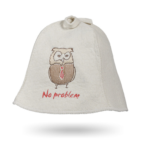 Шапка для бани "No problem"
