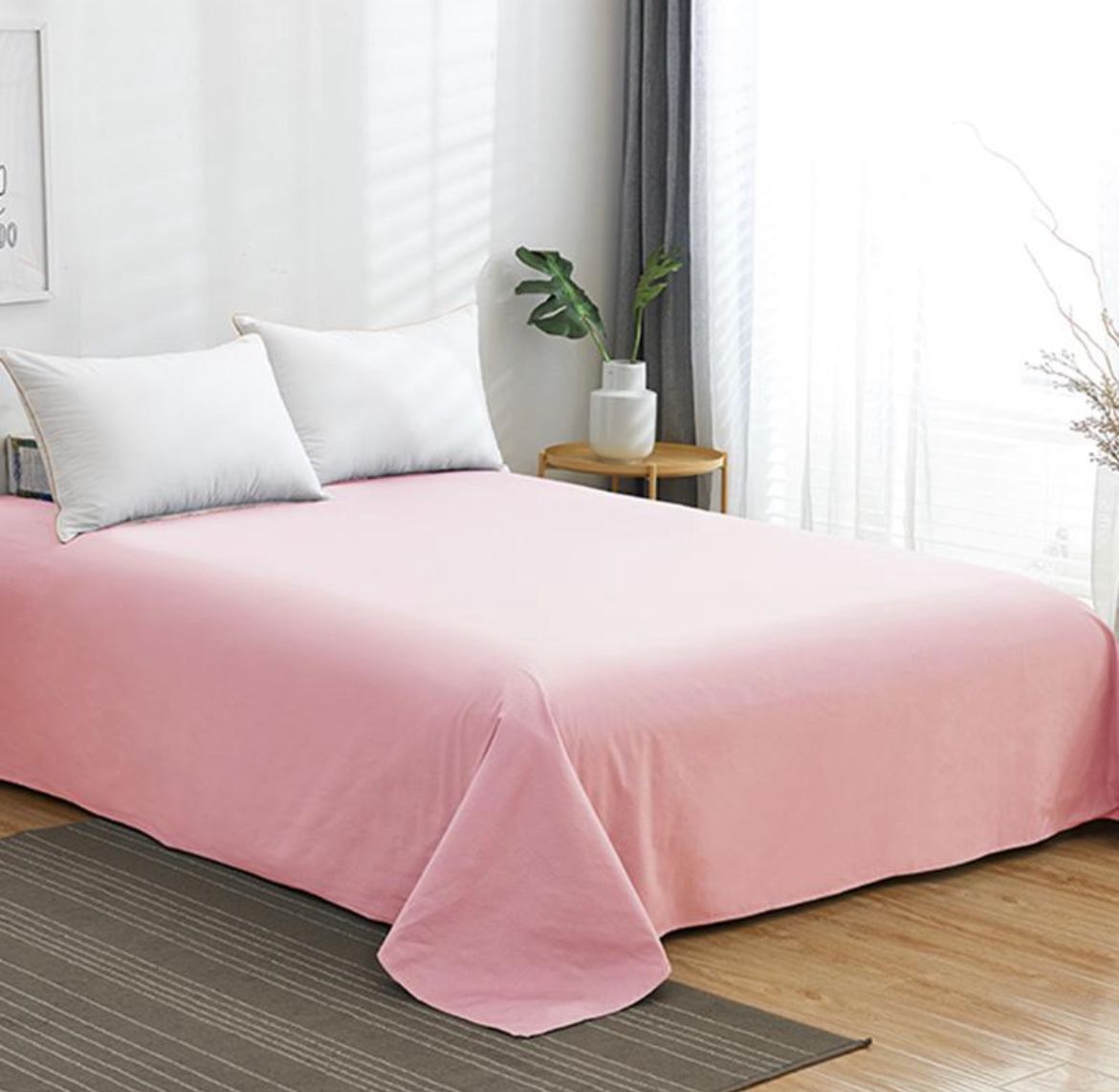 ZEPHYR HOME Простыня сатин 250×270 Розовый