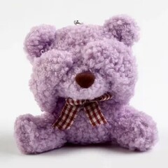 Мех искусственный для игрушек, кудрявый, БУКЛЕ ФУКСИЯ, отрез 100*50 см, 100 п/э.