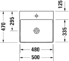Duravit DuraSquare 2353500071 Раковина мебельная
