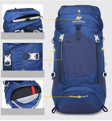 Картинка рюкзак туристический Nevo Rhino 8814-nw Blue - 5