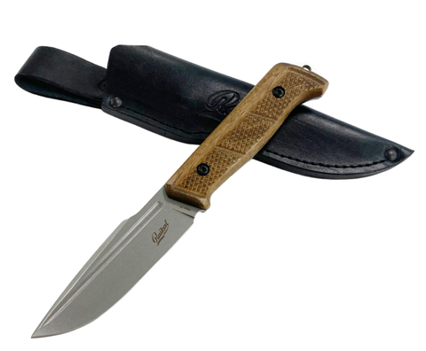Нож туристический Baikal, сталь D2 StoneWash, Орех, 4610094291206
