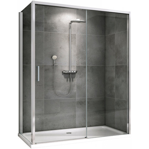 Abber Komfort AG93160-S92 Душевой уголок, 160x90x200, цвет: хром