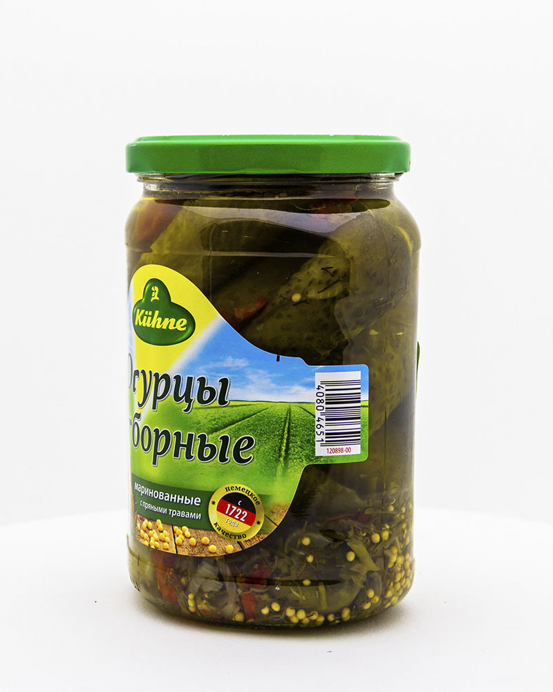 Огурцы Kuhne Отборные 670 г