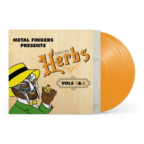 Виниловая пластинка MF DOOM —  Metal Fingers Presents: Special Herbs Vol. 1 & 2 (Mustard Yellow)