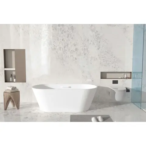Cezares CZR-COMFORT-170-75-53-SSB-HND Ванна из искусственного камня Solid Surface 1700x750x530, с ручкой