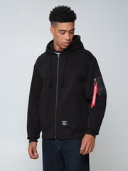 Толстовка мужская ALPHA INDUSTRIES UTILITY POCKET FULL ZIP RELAXED FIT SWEATSHIRT