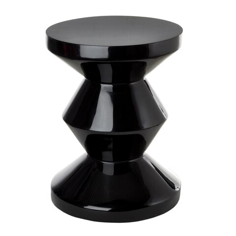 Приставной столик Pols Potten Zig Zag black, черный