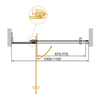 Cezares SLIDER-B-1-100/110-BR-CR Душевая дверь в нишу, цвет: хром