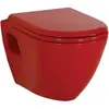 Creavit KC0103.03.1100E Крышка дуропласт микролифт, цвет: красный