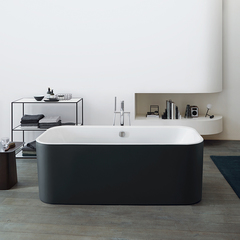 Duravit Happy D.2 Plus 700453800000000 Ванна акриловая 1800х800мм, отдельностоящая, бесшовная панель, цвет: graphite supermatt фото
