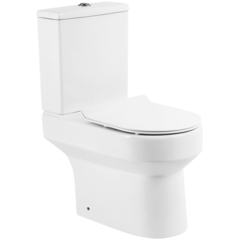BelBagno BB339CPR/BB2111SC Унитаз-компакт безободковый, цвет: белый фото