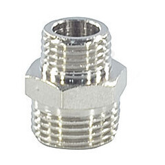 Ниппель латунь никель переходной Ду 25х15 (1"х1/2") НР VALFEX VF.580.N.100.012