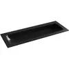 Ceramica Nova Grace CN7016MBWX Раковина накладная без отверстия под смеситель, 121x45.7, цвет: черный матовый