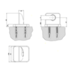 Gessi iSpa 41157#031 Держатель душевой лейки неподвижный, цвет: хром