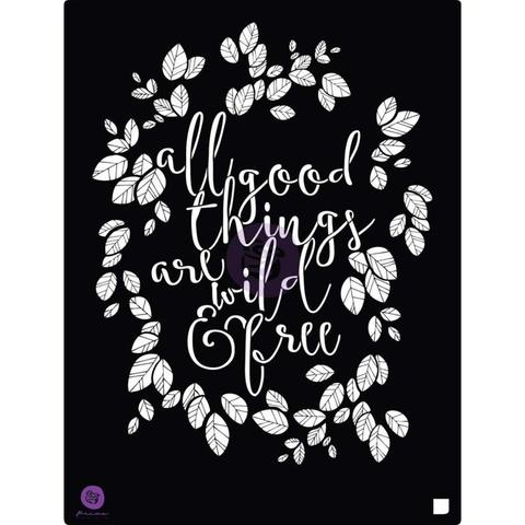 Трафарет Prima Marketing Stencil 20,3х25,4 см - Wild & Free