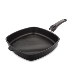 Сковорода гриль квадратная 28х28 см съемная ручка AMT Frying Pans арт. AMT E285G