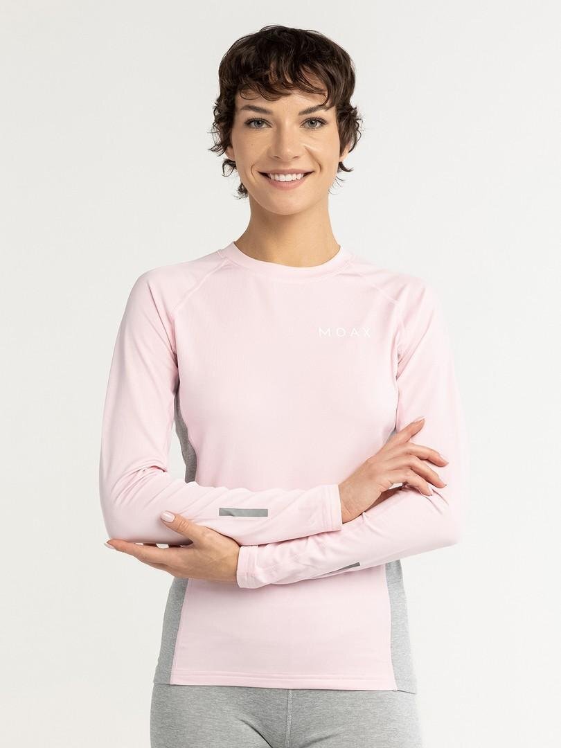 Женская терморубашка с длинным рукавом Moax Comfort Warm розовая