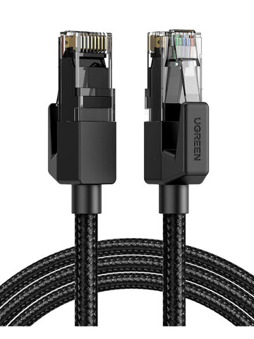 Кабель сетевой  UGREEN NW102 (20170) Cat 6 8-Core U/UTP Ethernet Cable, 50м, черный