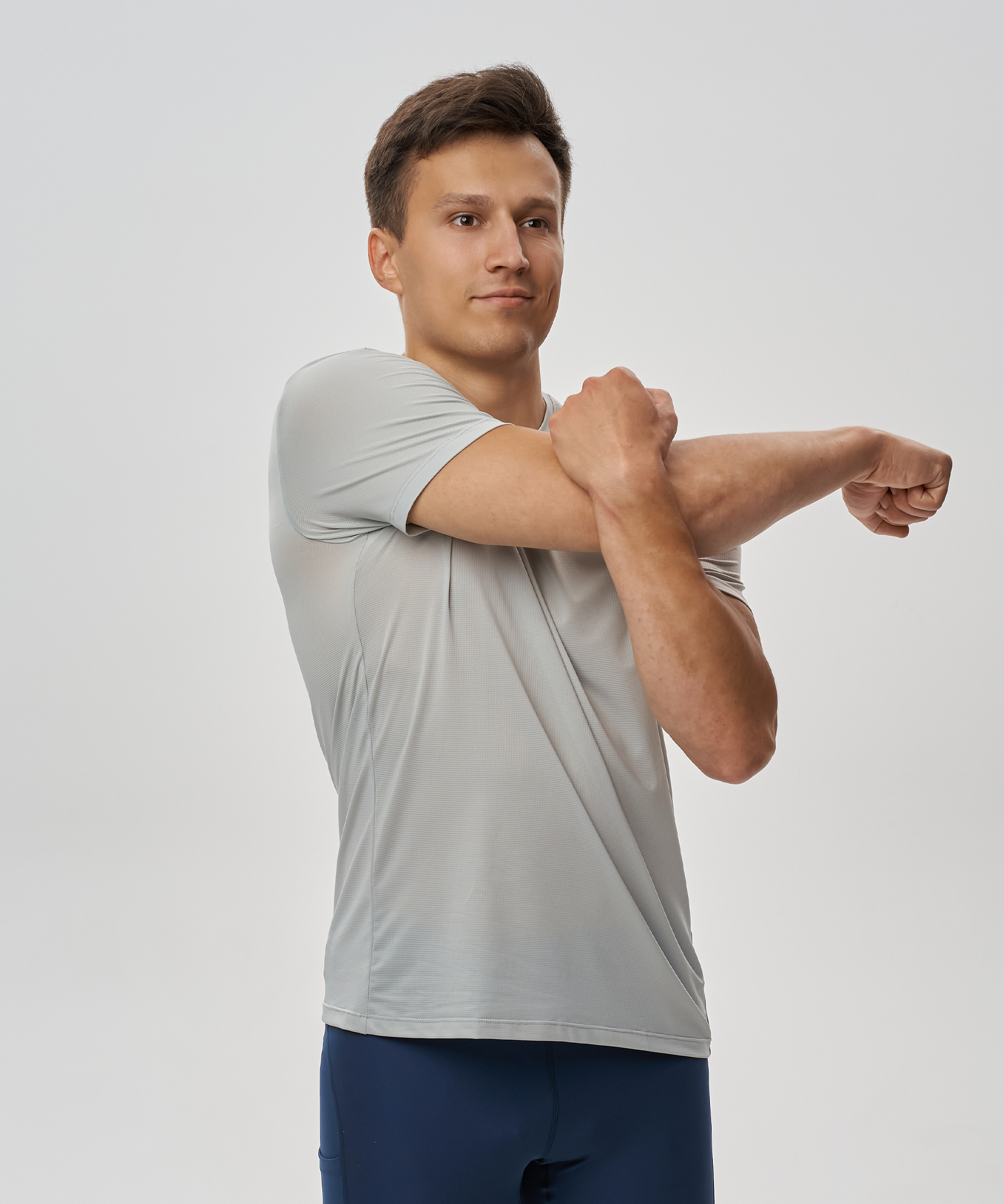 Мужская спортивная футболка Nordski Run 2.0 silver - 4