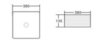 BelBagno BB1407 Раковина керамическая накладная, 38x38, цвет: белый
