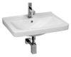 Jika 8.1042.2.000.104.1 CUBITO раковина 550x420, 1 отверстие под смеситель, белый