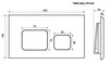 Timo Soli FP-002MB Кнопка смыва, цвет: чёрный