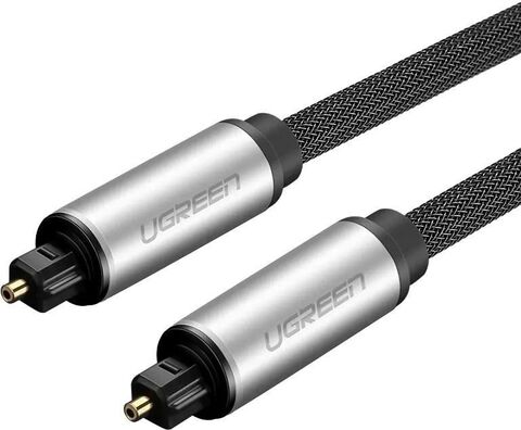 Кабель UGREEN AV108 (10542) Toslink Optical Audio Cable, 1,5м, серебристо-черный