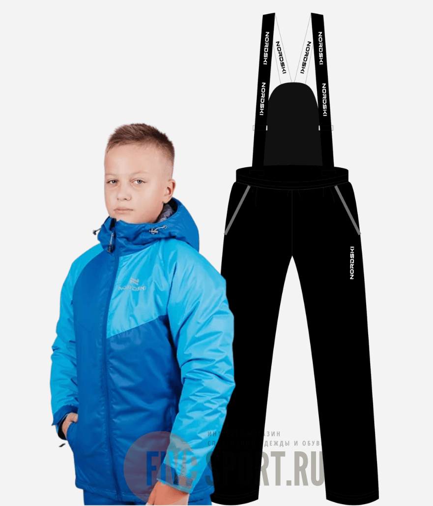 Детский зимний лыжный костюм Nordski Jr Premium Sport blue