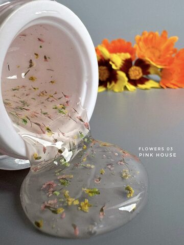 Гель Flowers yellow green (Цветы желто-зеленые)