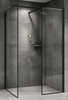 Abber Immer Offen AG67128B Душевой уголок, 120x80x200, цвет: чёрный