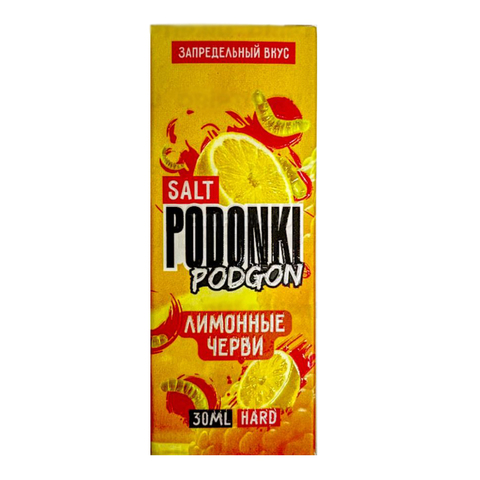 Жидкость PODONKI PODGON Salt 2% 30 ml - Лимонные черви